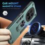 F�r Honor Magic 8 Pro Armor Magnet Ring Schutz Handy Schutz H�lle Gr�n
