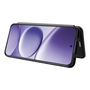 F�r Xiaomi Redmi Note 15 Pro 4G Carbon Fiber Textur Flip H�lle Schwarz