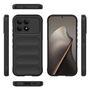 Kunststoff f�r Xiaomi Poco F8 Pro TPU Flanell Magic Shield Schwarz