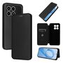 F�r Xiaomi Poco F8 Pro Carbon Textur Design Flip Schutzh�lle Schwarz