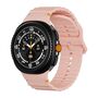F�r Samsung Galaxy Watch 8 / 8 Classic Wellen Silikon Armband Rosa