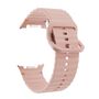 F�r Samsung Galaxy Watch 8 / 8 Classic Wellen Silikon Armband Rosa