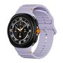 F�r Samsung Galaxy Watch 8 / 8 Classic Wellen Silikon Armband Lila
