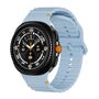 F�r Samsung Galaxy Watch 8 / 8 Classic Wellen Silikon Armband Hellblau