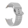 F�r Samsung Galaxy Watch 8 / 8 Classic Wellen Silikon Armband Grau