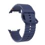 F�r Samsung Galaxy Watch 8 / 8 Classic Wellen Silikon Armband D- Blau