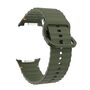 F�r Samsung Galaxy Watch 8 / 8 Classic Wellen Silikon Armband Gr�n