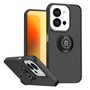 F�r Xiaomi Redmi 15C 5G 4G Q Shadow TPU + PC Schutz Ring H�lle Schwarz