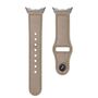 F�r Google Pixel Watch 4 / 3 / 2 / 1 41mm Leder Armband Dunkelgrau