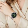 F�r Google Pixel Watch 4 / 3 / 2 / 1 41mm Leder Armband Dunkelgrau