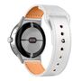 F�r Google Pixel Watch 4 / 3 / 2 / 1 41mm Leder Ersatz Armband Wei�