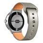 F�r Google Pixel Watch 4 / 3 / 2 / 1 41mm Leder Ersatz Armband Grau