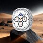 F�r Samsung Galaxy Watch 8 44mm Metall H�lle im Classic Design Silber