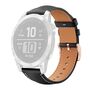 F�r Garmin Fenix 8 / 7S / 6S / 5S 22mm Kunstleder Armband Schwarz
