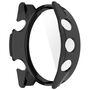 F�r Garmin Forerunner 570 42mm Kunststoff H�lle + 9H Glas Schwarz