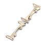 F�r Honor Watch Fit 2x Metall Verbindungsst�ck Band Connector Beige