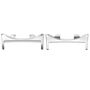 F�r Honor Watch Fit 2x Metall Verbindungsst�ck Band Connector Silber