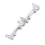 F�r Honor Watch Fit 2x Metall Verbindungsst�ck Band Connector Silber