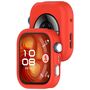 F�r Huawei Watch Fit 4 Soft Silikon Schutz H�lle Geh�use Rot
