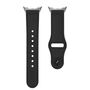F�r Google Pixel Watch 4 / 3 45mm Leder Premium Ersatz Armband Schwarz