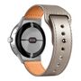 F�r Google Pixel Watch 4 / 3 45mm Leder Premium Ersatz Armband D- Grau