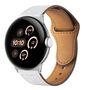 F�r Google Pixel Watch 4 / 3 45mm Leder Premium Ersatz Armband Wei�