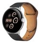 Leder Armband f�r Google Pixel Watch 4 / 3 45mm Premium Faltschlie�e Ersatz Band