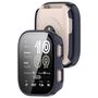 F�r Amazfit Bip 6 Kunststoff Schutz H�lle + 9H Hart Glas Dunkelblau