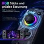 F�r Nintendo Switch 6-Achsen Motion Controller mit RGB Schwarz