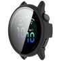 F�r Garmin Vivoactive 6 Kunststoff H�lle + 9H Hart Glas Matt Schwarz