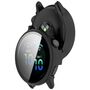 F�r Garmin Vivoactive 6 Kunststoff H�lle + 9H Hart Glas Matt Schwarz