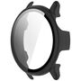 F�r Garmin Vivoactive 6 Kunststoff H�lle + 9H Hart Glas Matt Schwarz