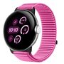 F�r Google Pixel Watch 4 / 3 / 2 / 1 41mm Nylon Armband Klett Pink