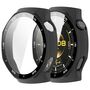 F�r Huawei Watch GT 6 Pro 46mm Kunststoff H�lle + 9H Hart Glas Schwarz
