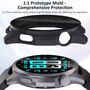 F�r Huawei Watch GT 6 Pro 46mm Kunststoff H�lle + 9H Hart Glas Schwarz