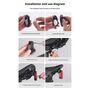 F�r AirTag / SmartTag Tracker Fahrrad Halter mit Reflektor