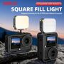 F�r DJI Osmo Action 6 / 5 Pro / 4 3 Cube LED Mini F�lllicht Schwarz