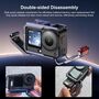 F�r DJI Osmo Action 6 Metall Dual-Opening Kamera Cage Titan