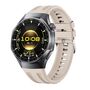 F�r Huawei Watch GT 6 Pro Silikon Armband Seamless Dual Groove Beige