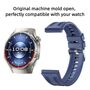 F�r Huawei Watch GT 6 Pro Silikon Armband Seamless Dual Groove Beige