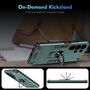 F�r Samsung Galaxy S26 Ultra 5G Armor Magnet Ring Halter H�lle Gr�n