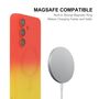 F�r Samsung Galaxy A57 5G Silikon MagSafe Schutz H�lle mit Farbverlauf