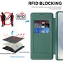 F�r Samsung Galaxy S26 Ultra Magsafe RFID 360 Kunstleder H�lle Gr�n