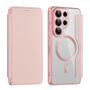 F�r Samsung Galaxy S26 Ultra Magsafe RFID 360 Kunstleder H�lle Rosa