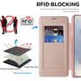F�r Samsung Galaxy S26 Ultra Magsafe RFID 360 Kunstleder H�lle Rosa