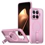F�r Xiaomi 15T Pro 5G Honeycomb MagSafe K�hlende Acryl H�lle Rosa