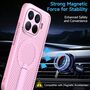 F�r Xiaomi 15T Pro 5G Honeycomb MagSafe K�hlende Acryl H�lle Rosa