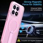 F�r Xiaomi 15T 5G Honeycomb MagSafe K�hlende Acryl TPU H�lle Rosa