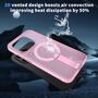 F�r Xiaomi 15T 5G Honeycomb MagSafe K�hlende Acryl TPU H�lle Rosa