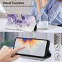 Klapp Schutz Handyh�lle f�r Samsung Galaxy A57 5G Kunstleder Motiv mit Kartenfach & Standfunktion